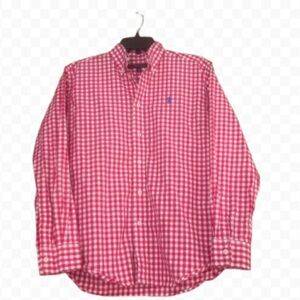 Ralph Lauren Red Gingham Button-Down Shirt Men’s Large